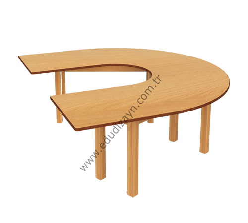 U Tipi Masa (Kayın)