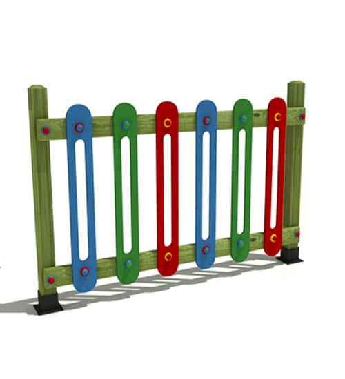 Ahşap Taşıyıcılı HDPE Renkli Çit